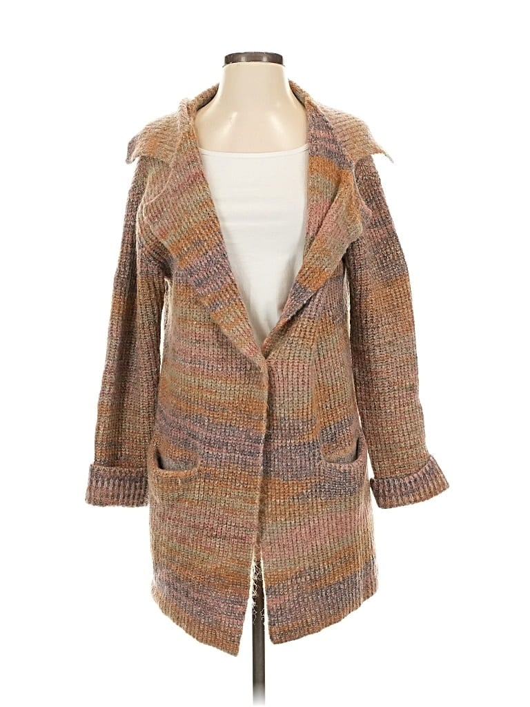 Pre-owned Maeve By Anthropologie Cardigan Sweater In Brown