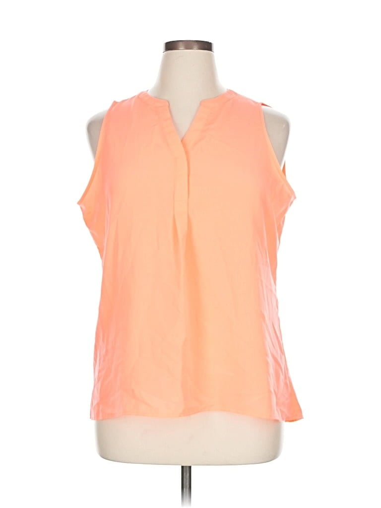 Pre-owned Crown & Ivy Sleeveless Blouse In Orange