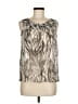 Talbots Silver Sleeveless Blouse Size 6 - photo 1