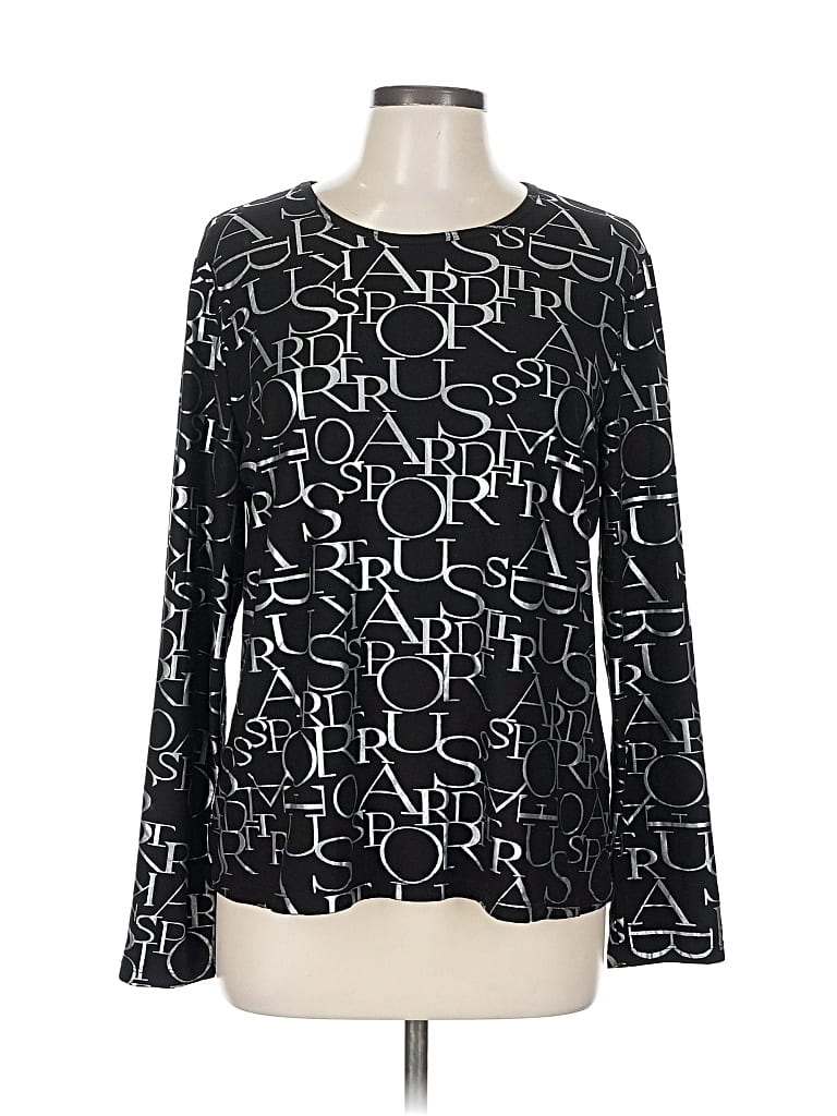 Click to view more detailed imagery on our partner's website Pre-owned Nygard Long Sleeve Top Black Crew Neck Tops