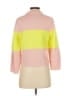 Tibi Color Block Pink Wool Pullover Sweater Size S - photo 2
