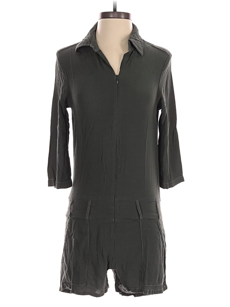 Pre-owned Monrow Romper In Green