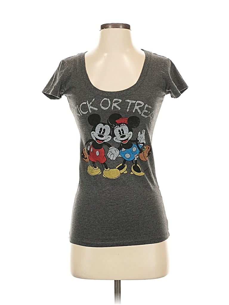 Pre-owned Disney Short Sleeve T-shirt In Gray