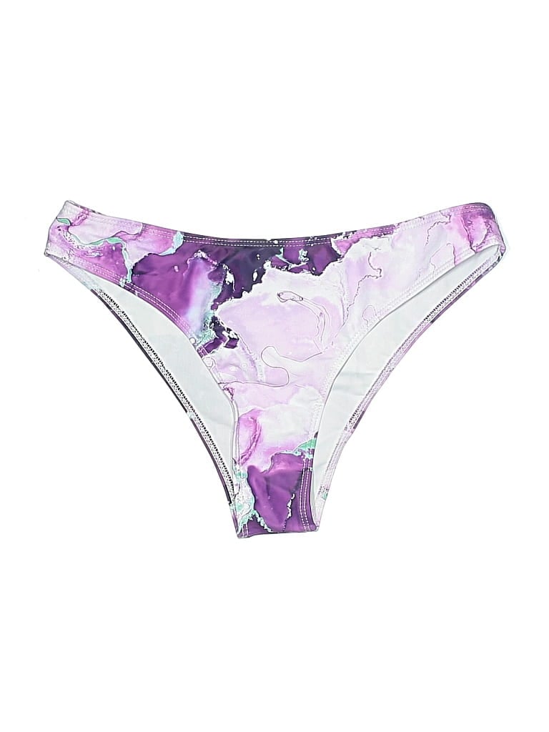 Pre-owned Unbranded Swimsuit Bottoms In Purple