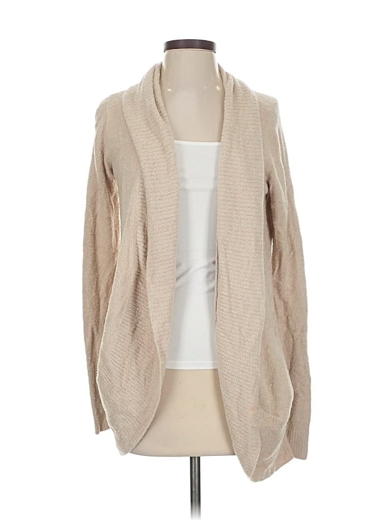 Click to view more detailed imagery on our partner's website Pre-owned Barefoot Dreams Cozychic Lite Cardigan Sweater In Brown