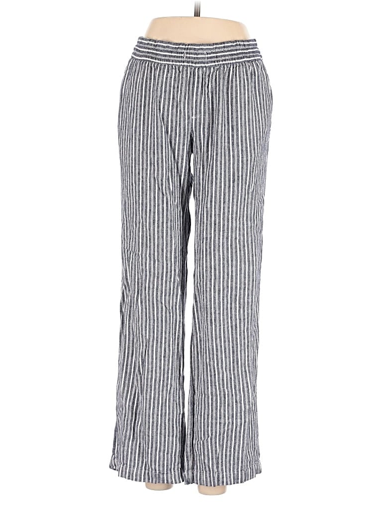 Pre-owned Old Navy Linen Pants In Silver