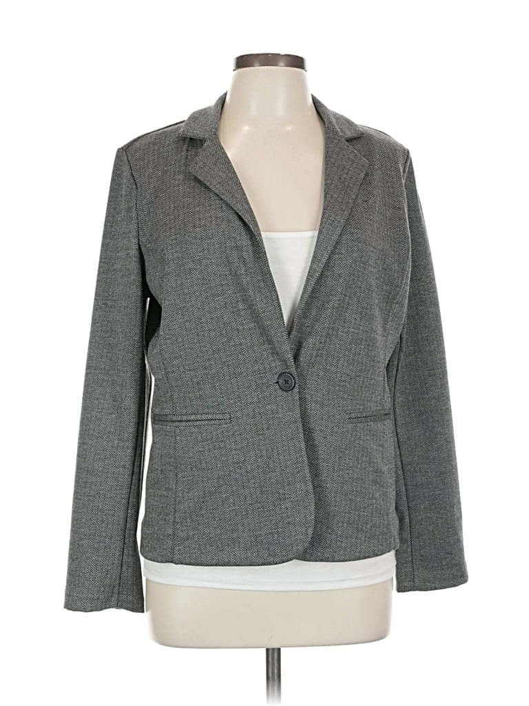 Click to view more detailed imagery on our partner's website Pre-owned Tahari Blazer Jacket In Gray