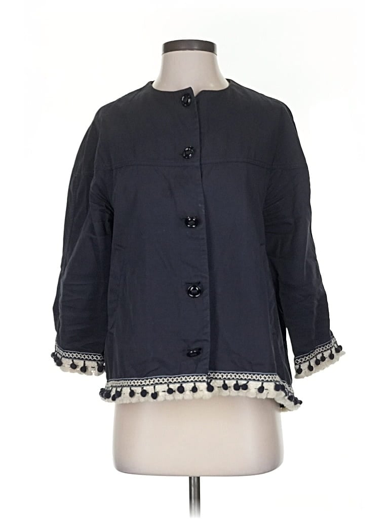 Pre-owned Zara Basic Jacket In Blue