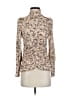 Como Blu Tan Long Sleeve Blouse Size S - photo 1
