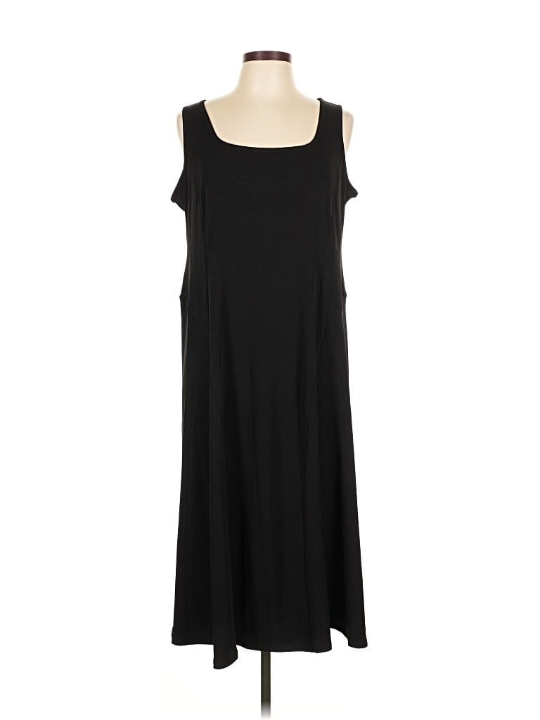 Pre-owned Susan Graver Casual Dress In Black