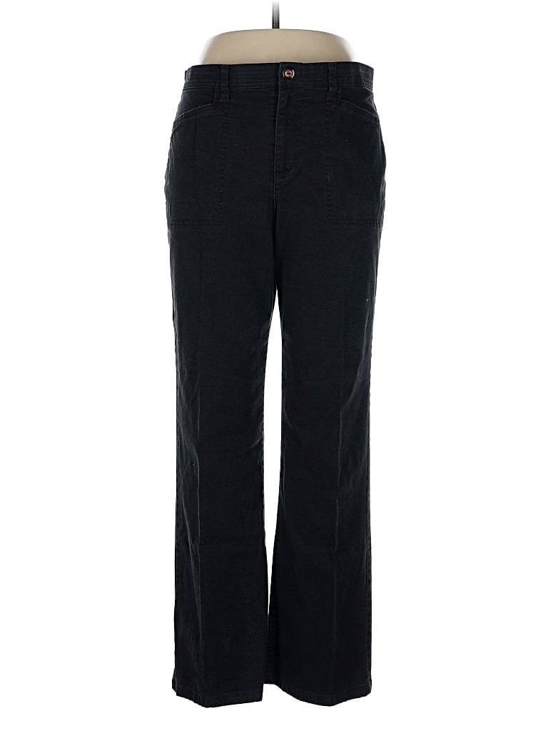 Pre-owned Gloria Vanderbilt Casual Pants In Black