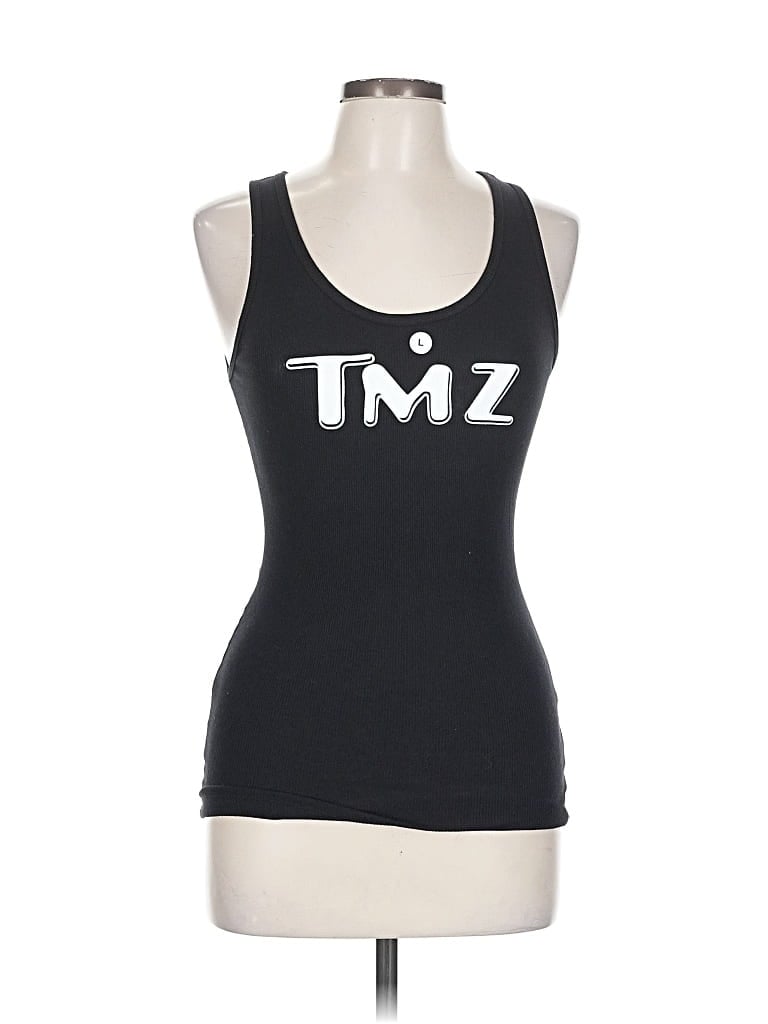 NEXT LEVEL APPAREL Pre-owned Tank Top Black Strapless Neckline Tops