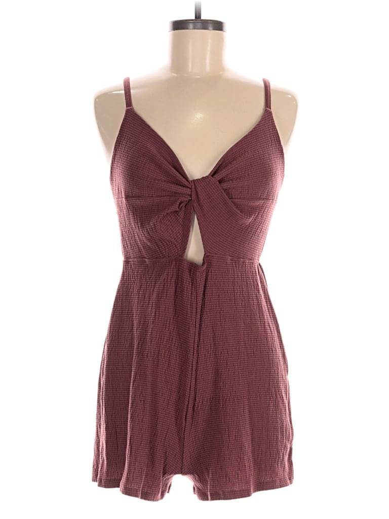 Pre-owned Wild Fable Romper In Burgundy