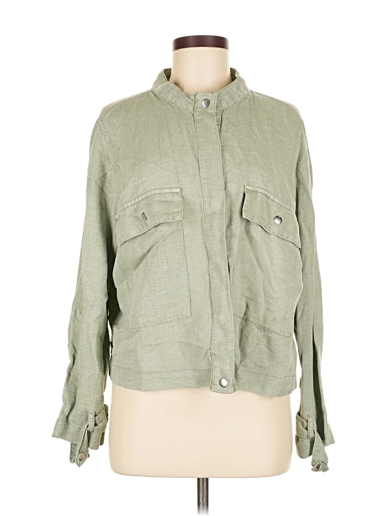 Click to view more detailed imagery on our partner's website Pre-owned Nicole Miller Long Sleeve Button Down Shirt In Green