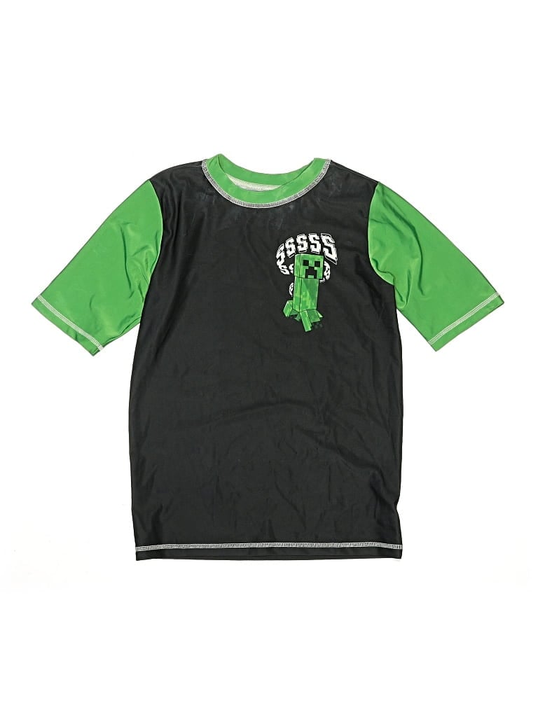 Click to view more detailed imagery on our partner's website Pre-owned Minecraft Kids' Short Sleeve T-shirt In Green