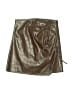 Assorted Brands 100% Polyester Metallic Brown Faux Leather Skirt Size S - photo 1
