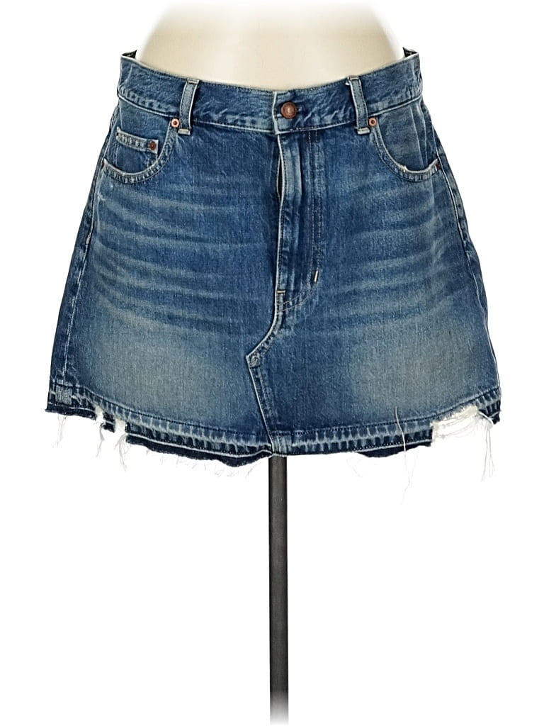Pre-owned Madewell Denim Skirt In Blue