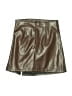 Assorted Brands 100% Polyester Metallic Brown Faux Leather Skirt Size S - photo 2