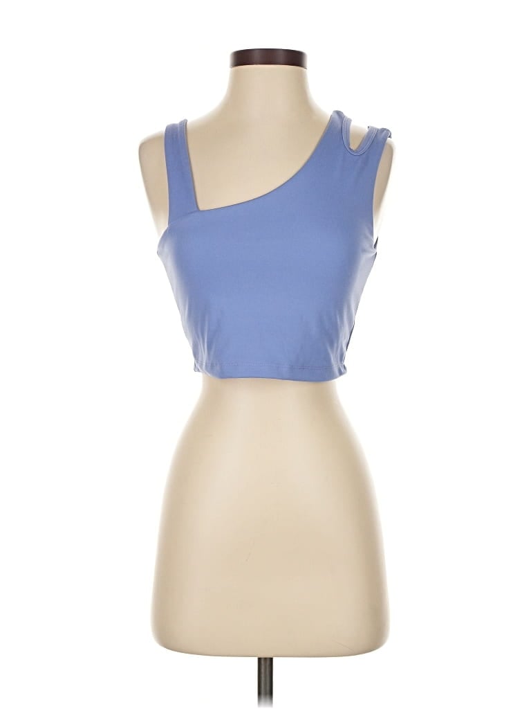 Pre-owned Sincerely Jules Tank Top Blue Strapless Neckline Tops