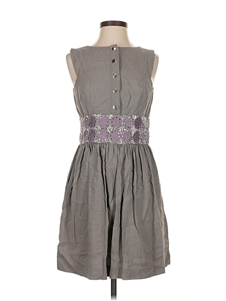 Pre-owned Lauren Moffatt Casual Dress In Gray