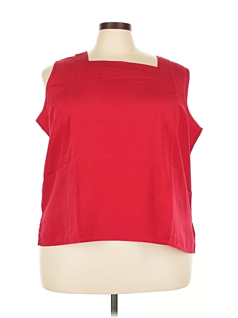 SUSAN GRAVER Pre-owned Sleeveless Blouse In Red