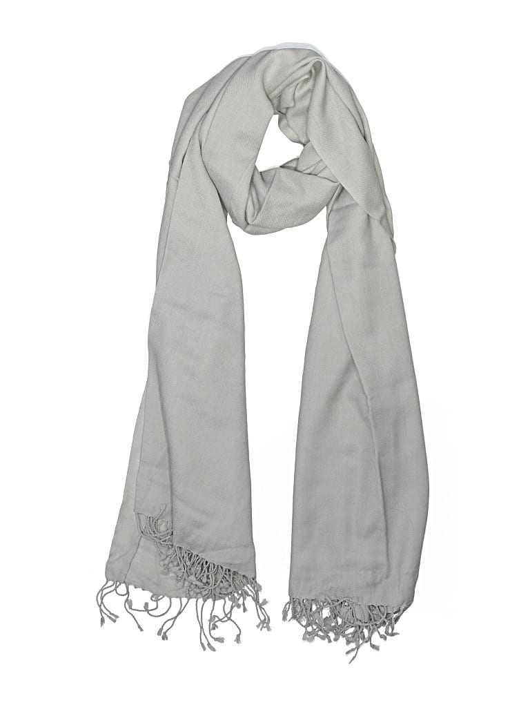 Pre-owned Assorted Brands Scarf In Gray