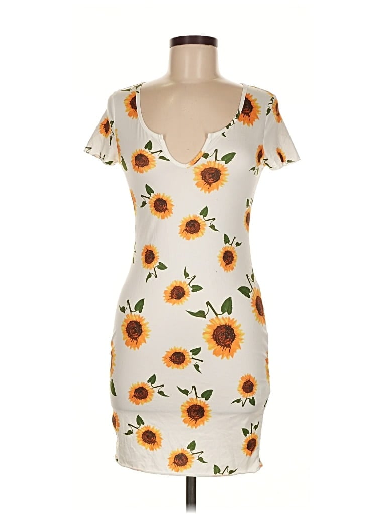 Pre-owned Shein Casual Dress In Gray