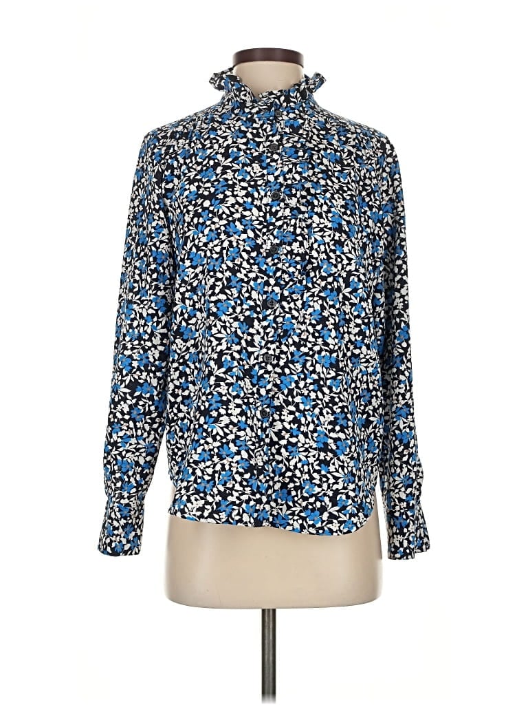Click to view more detailed imagery on our partner's website Pre-owned Ann Taylor Long Sleeve Blouse In Blue