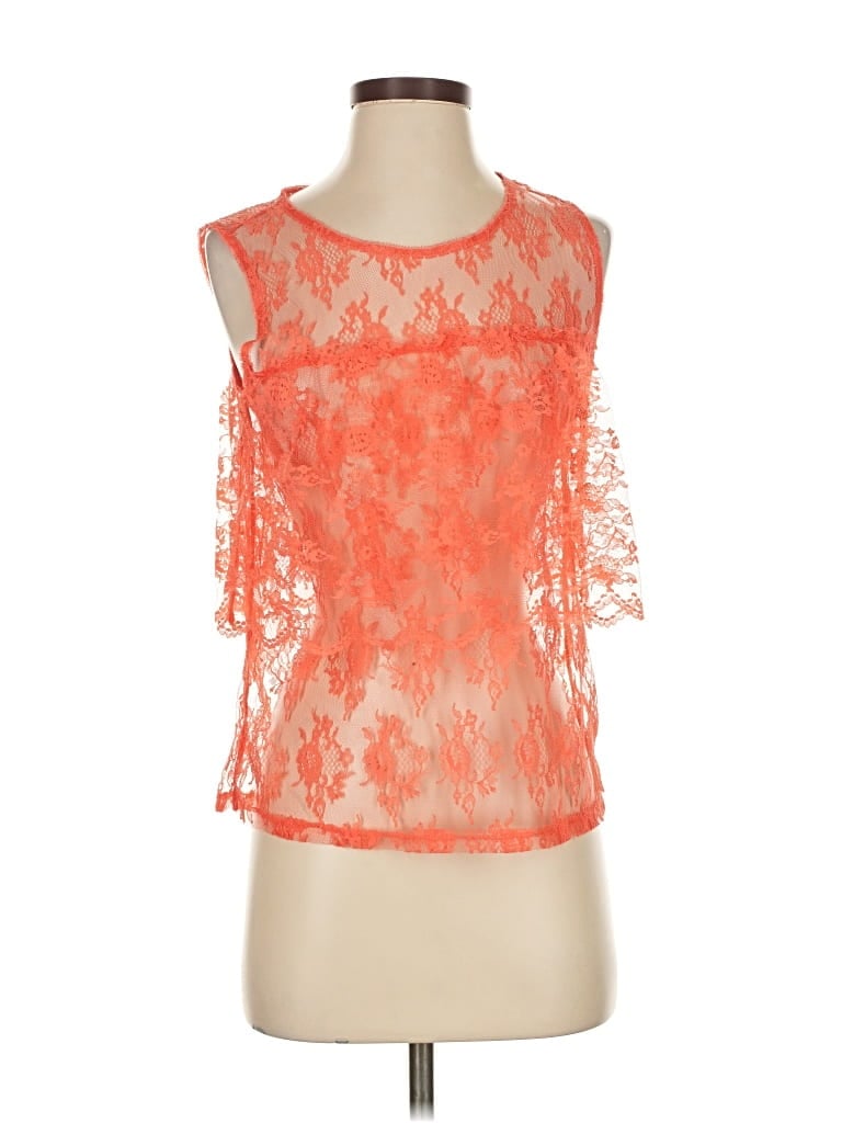 Pre-owned Only Hearts Sleeveless Blouse In Orange