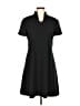 Evan Picone 100% Polyester Solid Black Casual Dress Size 10 - photo 1