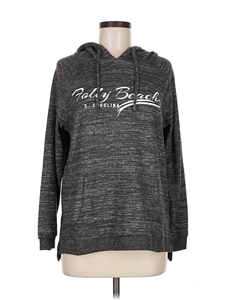 Pre-owned Assorted Brands Pullover Hoodie In Gray