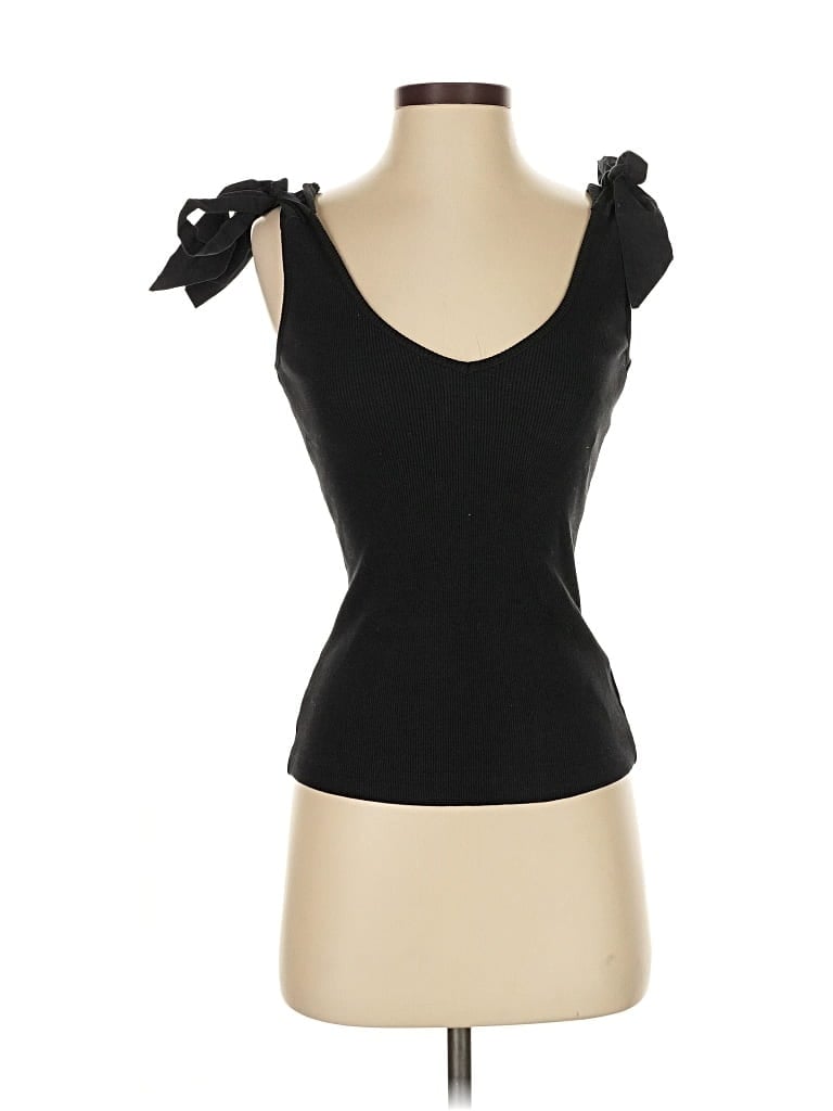 Click to view more detailed imagery on our partner's website Pre-owned Maeve By Anthropologie Sleeveless Top Black Sweetheart Neckline Tops