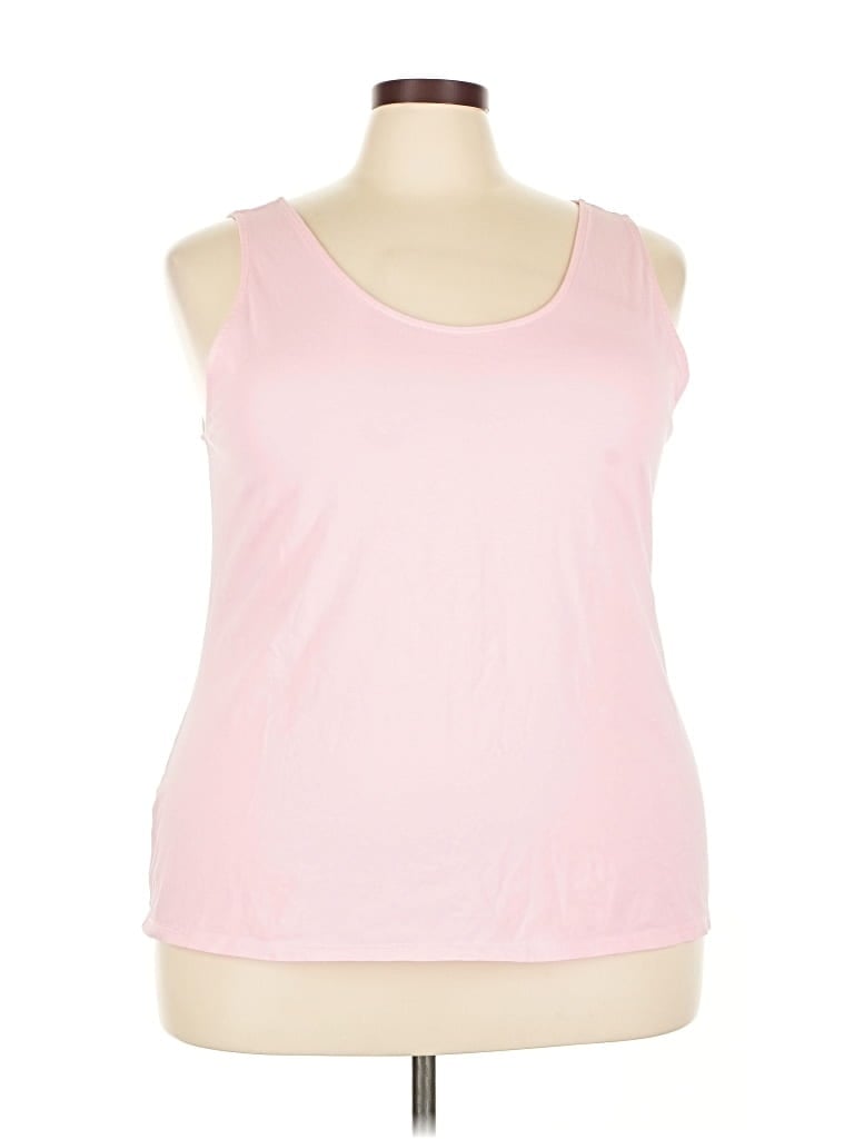 Pre-owned Jjill Tank Top Pink Halter Neckline Tops