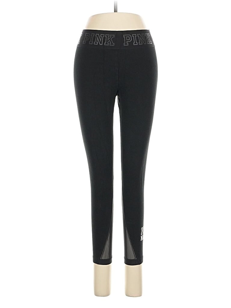Pre-owned Victoria's Secret Pink Active Pants In Black