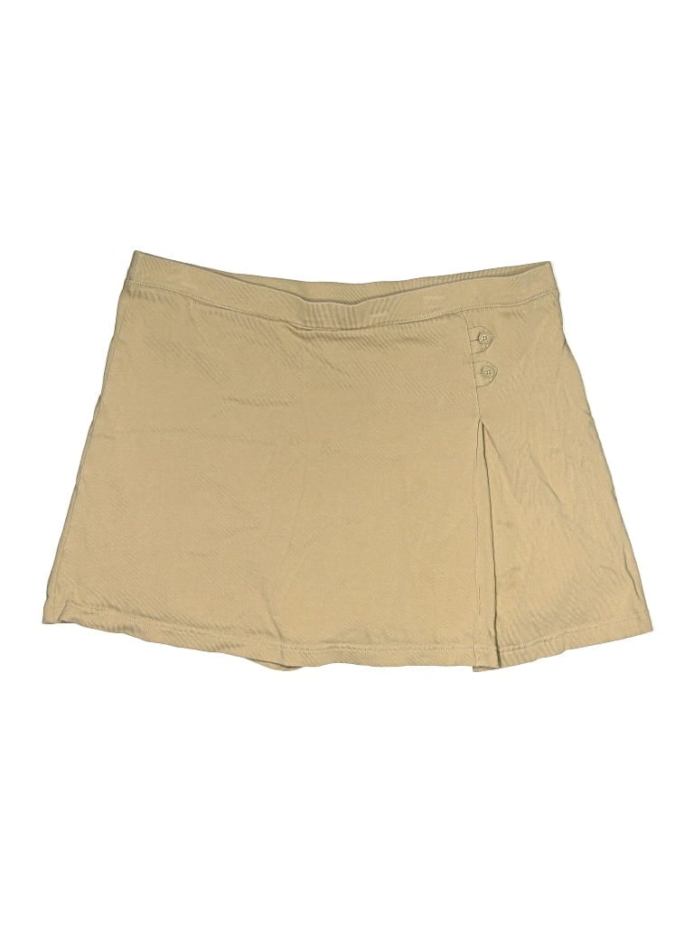 Pre-owned Lands' End Skort In Brown