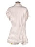 AaKaa 100% Rayon Stripes Tan Romper Size S - photo 2