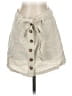 MNG Solid Ivory Casual Skirt Size XS - photo 1