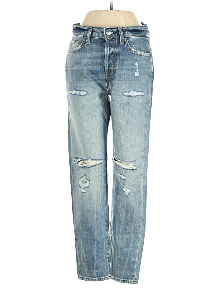 Pre-owned 7 For All Mankind Jeans In Blue