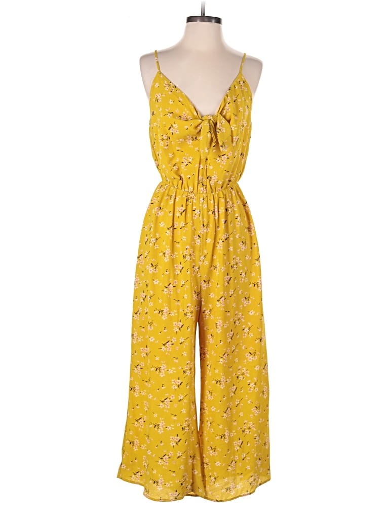 Pre-owned Everly Jumpsuit In Yellow