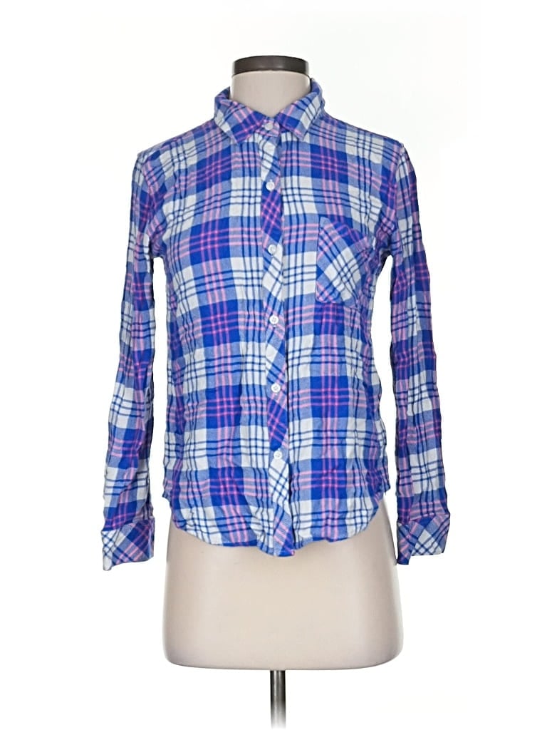 Pre-owned Rails Long Sleeve Button Down Shirt In Blue