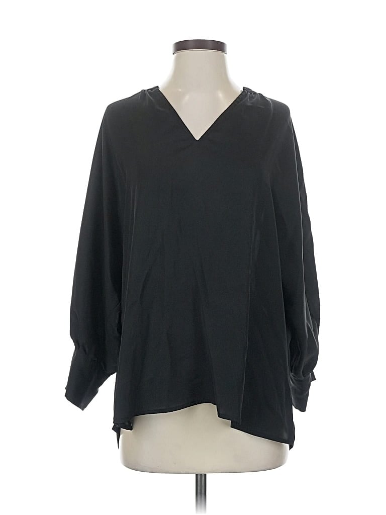 Pre-owned Express 3/4 Sleeve Blouse In Black