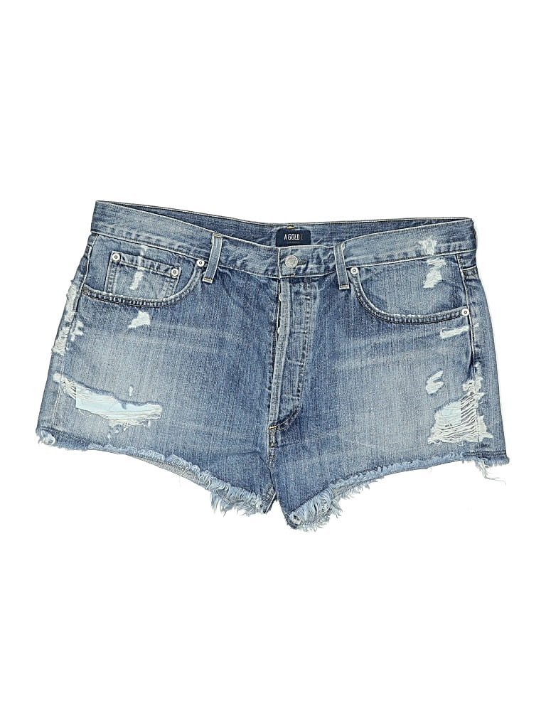 Pre-owned Agolde Denim Shorts In Blue