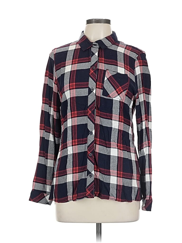 Click to view more detailed imagery on our partner's website Pre-owned Ci Sono Long Sleeve Button Down Shirt In Red