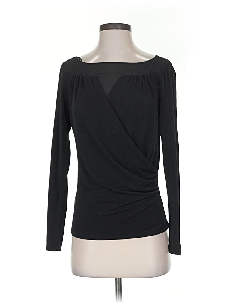 Pre-owned Ann Taylor 3/4 Sleeve T-shirt In Black