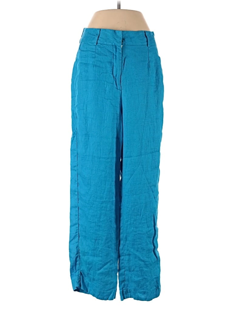 Click to view more detailed imagery on our partner's website Pre-owned Johnny Was Linen Pants In Blue