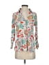 Zara Paisley White 3/4 Sleeve Blouse Size XS - photo 1