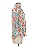 Zara Paisley White 3/4 Sleeve Blouse Size XS - photo 4