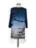 Gimmicks Blue 3/4 Sleeve Top Size XS - photo 2