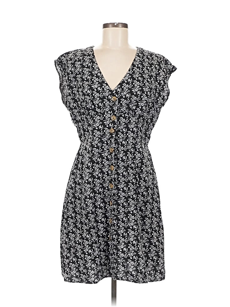 Pre-owned Ann Taylor Loft Casual Dress In Gray