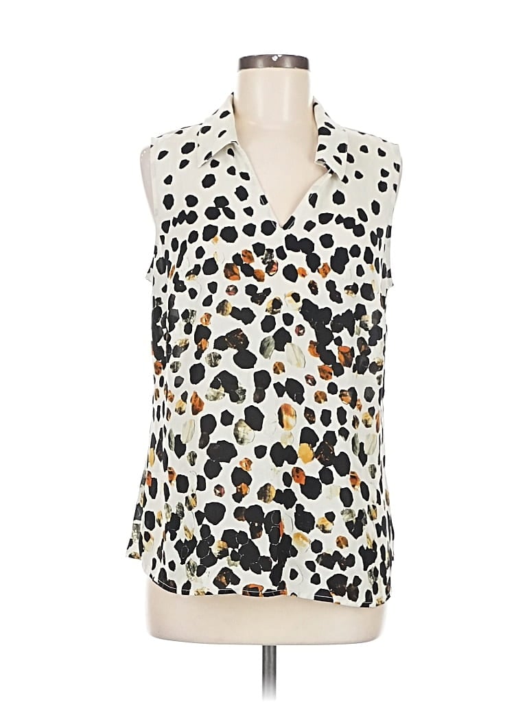 CABI Pre-owned Sleeveless Blouse In White